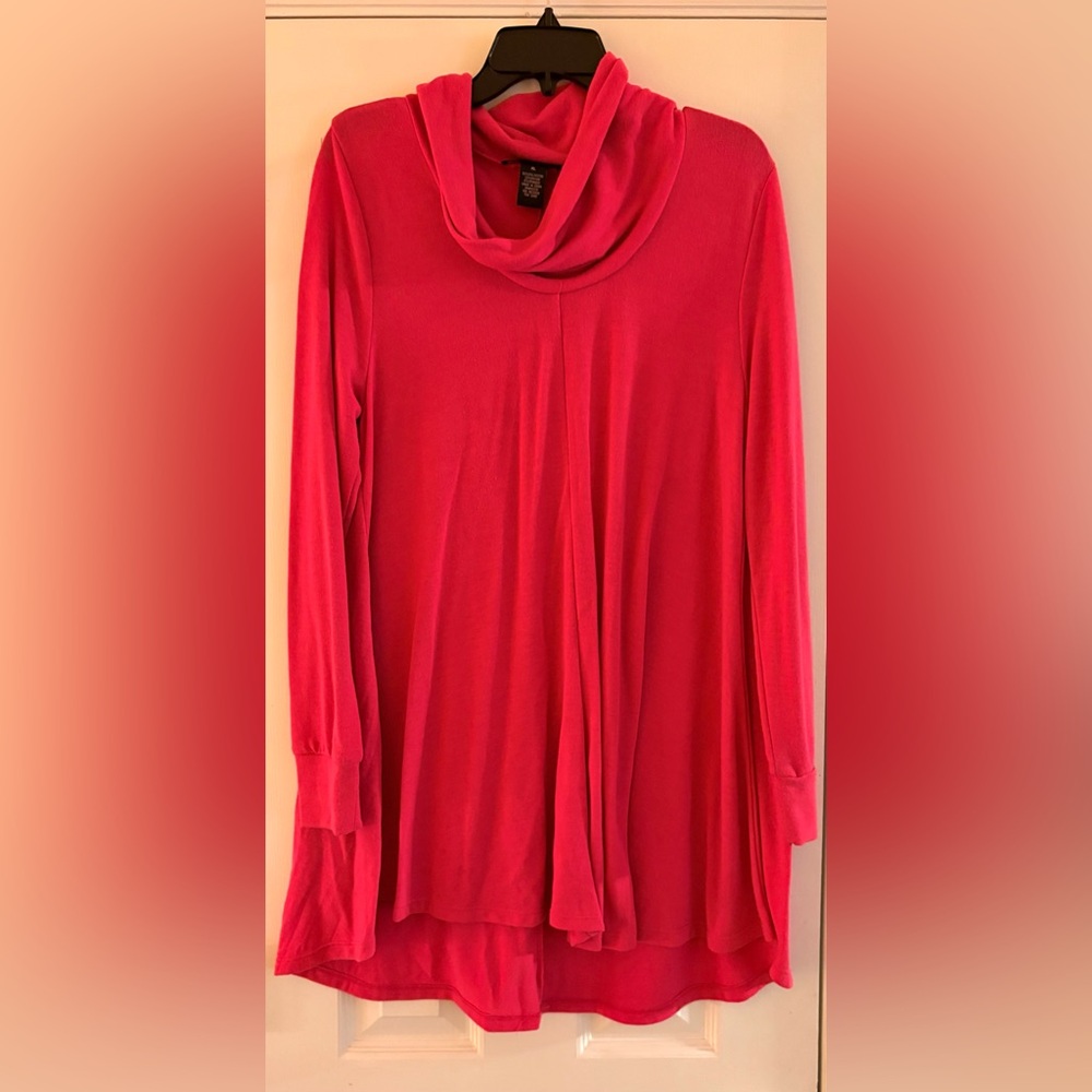 Grace Elements Bright Coral Knit Top